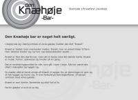 Den Knæhøje Bar ApSs webside
