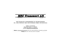 Msc Transport A/S