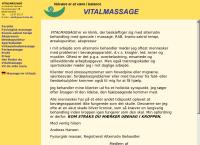 Vitalmassage, Registret Alternativ Behandler