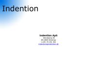 Indention ApS