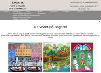 Cafe og Galleri Bagatels webside
