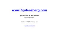 Frydensberg.Com Ole Frydensberg