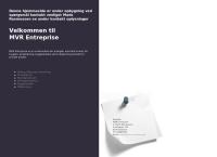 Mvr Entreprise ApSs webside