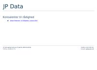 Jp Data ApS, Jp Data ApS Vagt