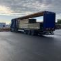 transport med gardintrailer