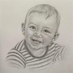 Portraettegning ved Louise Hansen