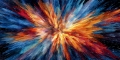Vibrant Burst of Color (Abstract Cosmic Explosion)