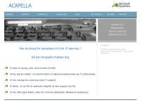 Acapella ApSs webside
