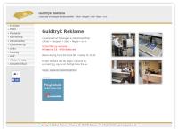 Guldtryk Reklames webside