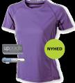 Løbe T-shirts med reflekstryk & reflekspiping bagpå