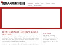 Nordsjællands Festudlejnings webside