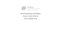 Unicus Engineering ApS