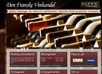 Den Franske Vinhandels webside