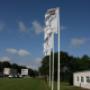 KS Gruppen flag foran vores kontor og lager i Aalborg Øst