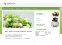Ting og Blomsts webside